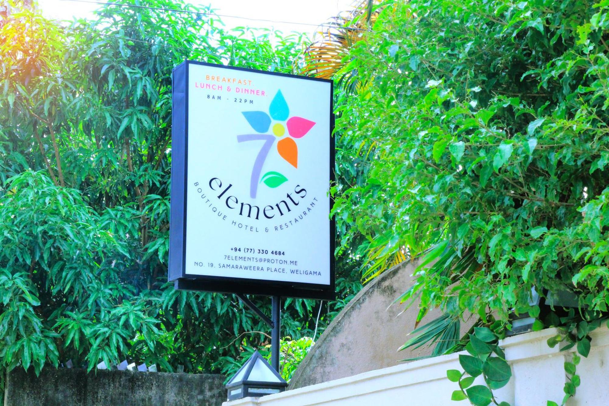 7Elements - Boutique Hotel & Restaurant 웰리가마 외부 사진